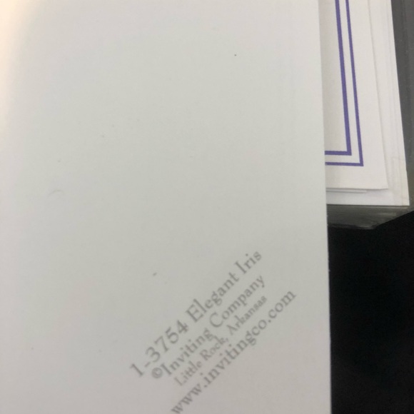Inviting company Elegant Iris 20 9 x6 cards - Picture 2 of 3